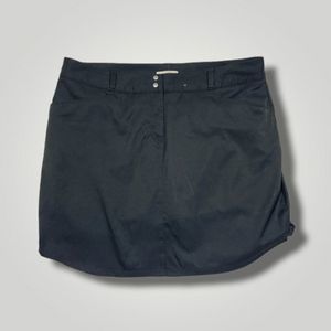 Adidas Womens Stretch Skort sz 12 Black Golf Casual Tennis Skirt